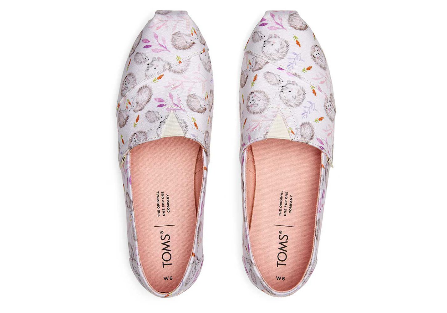 Toms Espadryle Damskie Szare - Alpargata Happy Hedgehogs - 15XAWLIVG